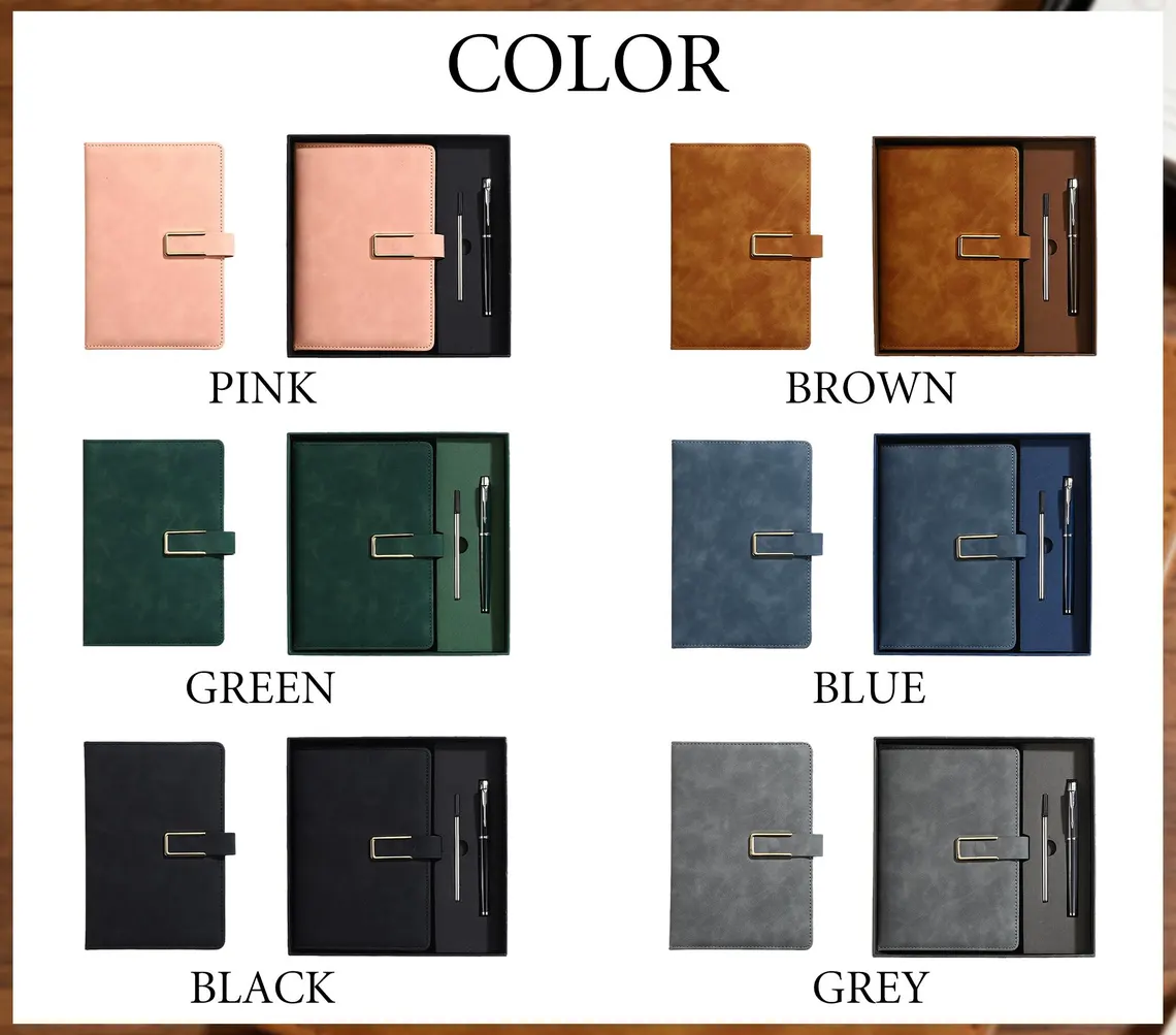 Custom Name Personalized Birth Flower Notebook & Pen Set, Birth Month Flower Journal TH10 170209