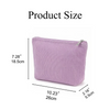 Embroidered Corduroy Cosmetic Bag, Personalized Makeup Bag TH10 170299