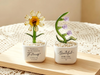 Glass Plant Pot, Personalized Name Mini Glass Flower, Teacher Appreciation Desk Table Decoration TH10 170207