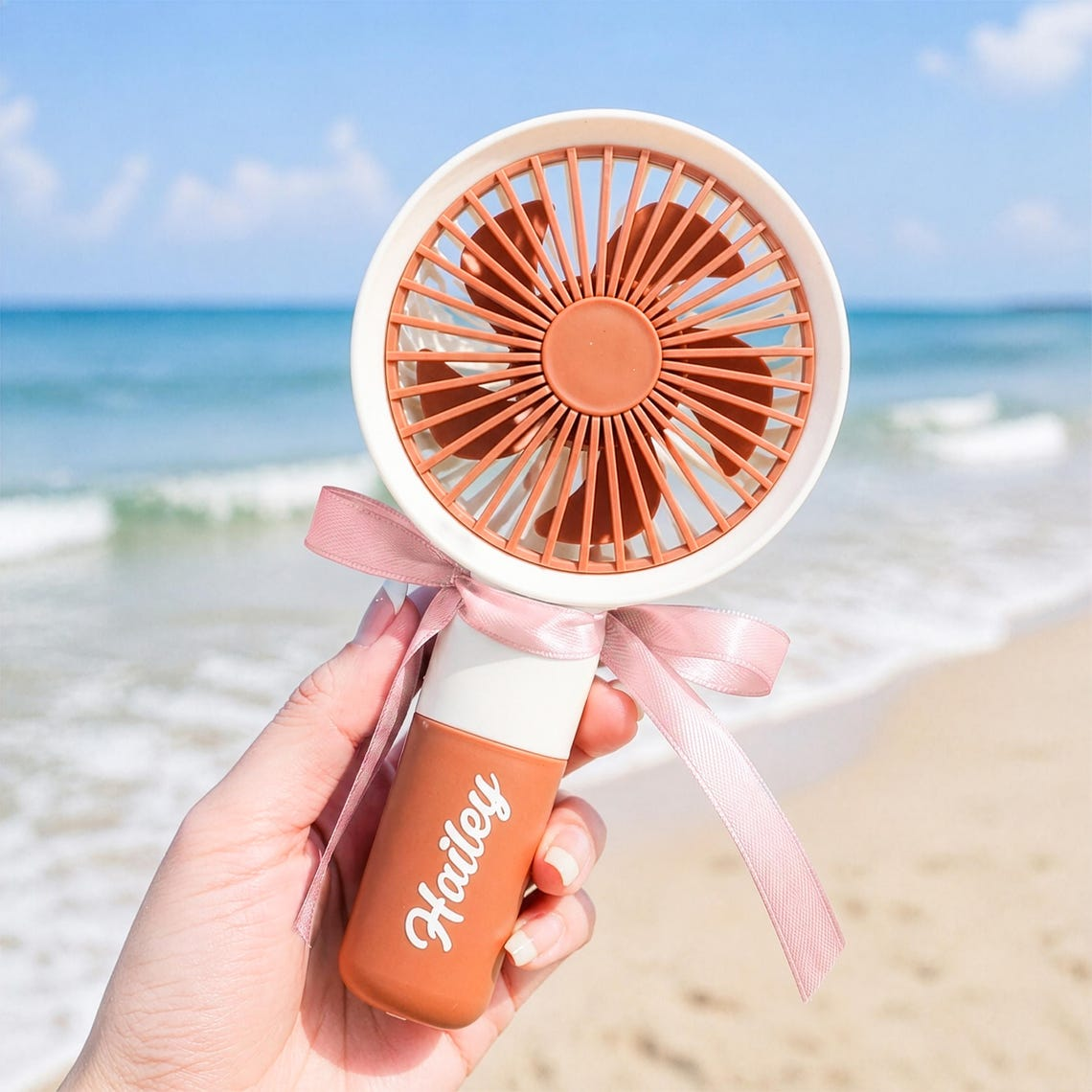 Personalized Handheld Fan, Custom Name Portable Cooling Gift TH10 170473