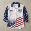 America 250th Anniversar, Patriotic USA Flag, Semiquincentennial, USA 1776-2026 Women Blouse TH10 170115