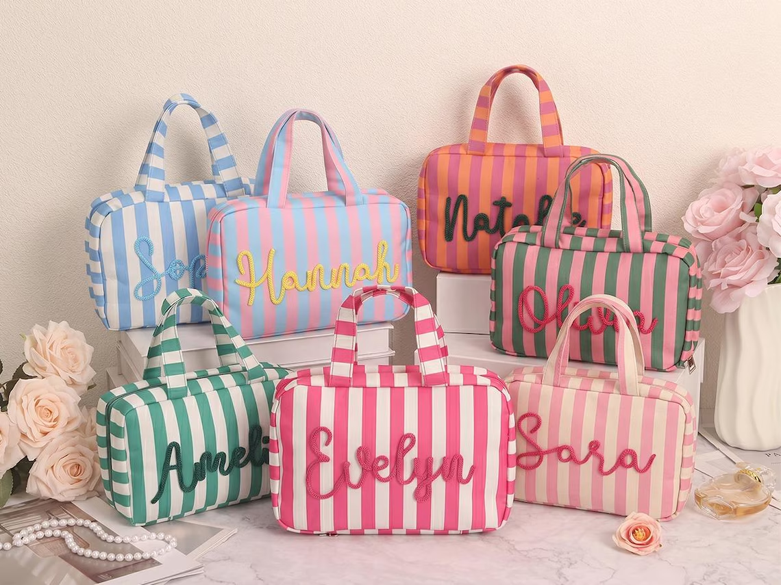 Custom Expandable Toiletry Bag, Personalized Hanging Travel Makeup Bag TH10 170301