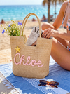 Personalized Straw Beach Tote, Bridesmaid Tote Bags, Girls Trip Pool Bag TH10 170443