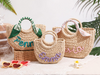 Personalized straw bridesmaid handbag, Bridesmaid Gift, Custom Straw Beach Bag, Bachelorette Gift, Wedding Party Gifts TH10 170511