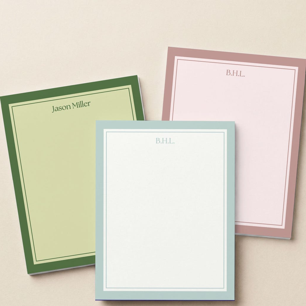 Monogram Notepad, Gift Desk Accessory Office Organization, Back To School TH10 170717