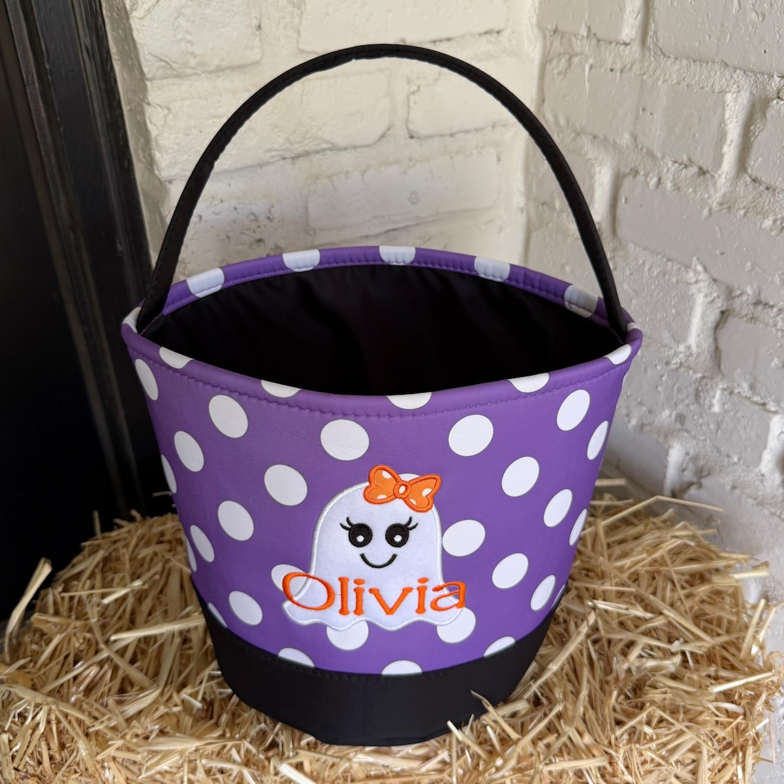 Personalized Custom Name Trick Or Treat Halloween Basket TH10 171003