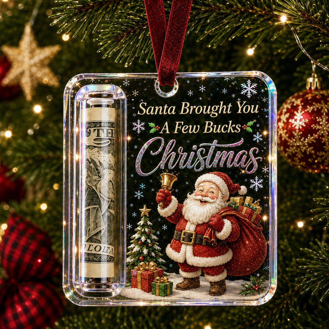 Acrylic Money Holder Ornament For Christmas Decor TH10 170961