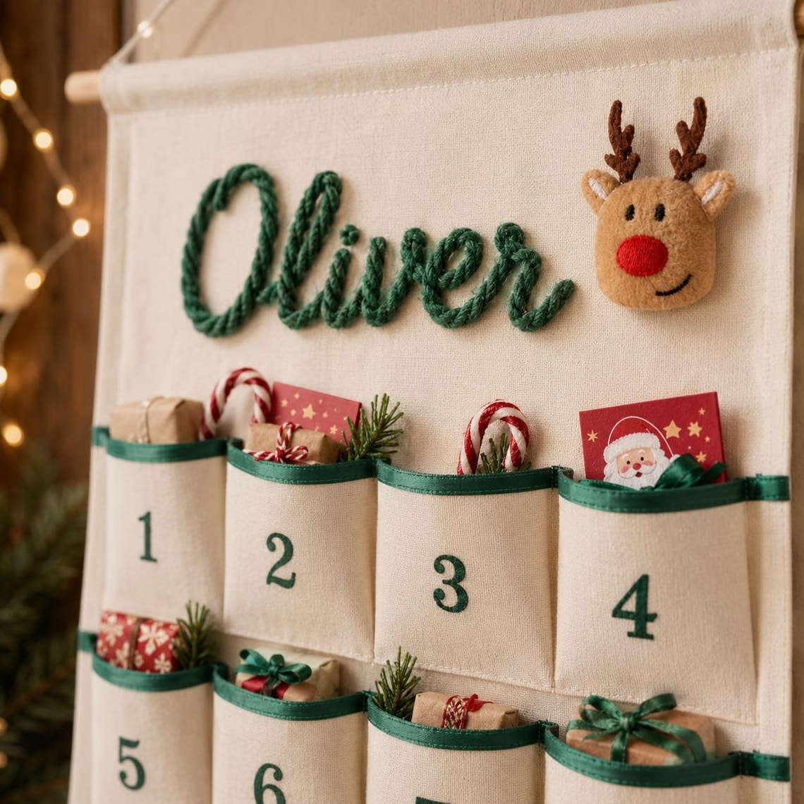 Custom Name Advent Calendar For Kids, Christmas Countdown TH10 171111