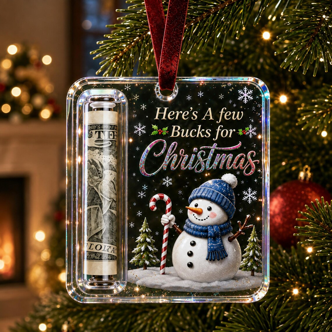 Acrylic Money Holder Ornament For Christmas Decor TH10 170961