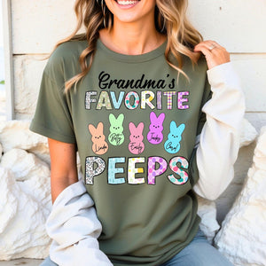 Personalized Gift Grandmas Favorite Peeps T-Shirt LM32 893139