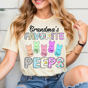 Personalized Gift Grandmas Favorite Peeps T-Shirt LM32 893139