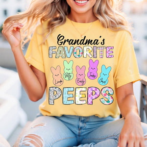 Personalized Gift Grandmas Favorite Peeps T-Shirt LM32 893139