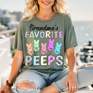 Personalized Gift Grandmas Favorite Peeps T-Shirt LM32 893139