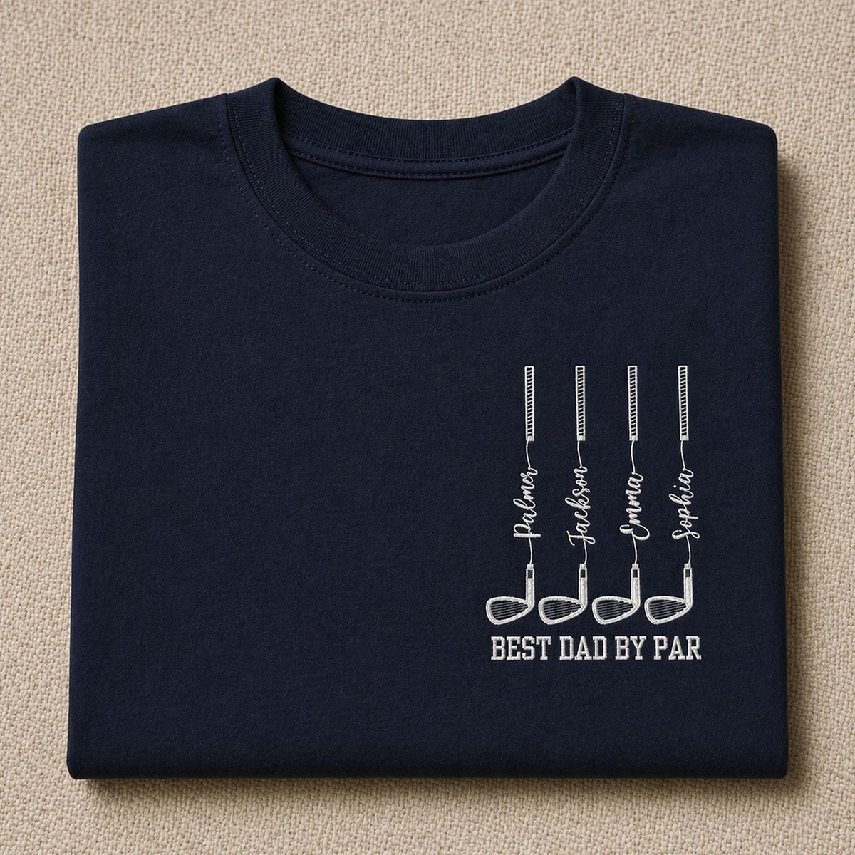 Personalized Best Dad By Par Embroidered Shirt Father Day Golf Gift HA75 921316