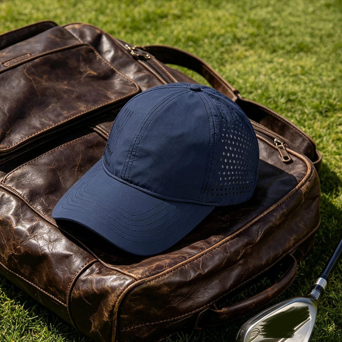 Personalized Best Dad By Par, Best Grandpa By Par Perforated Golf Hat Father Day Golf Gift HA75 921342