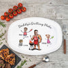 Personalized Funny Dad Grilling Plate Grilling Platter, Personalized BBQ Tray -  BBQ Gift For Dad, Father's Day Gifts HO82 902568
