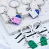 Personalized Initial Heart Keychain Set For Couple TH10 898023