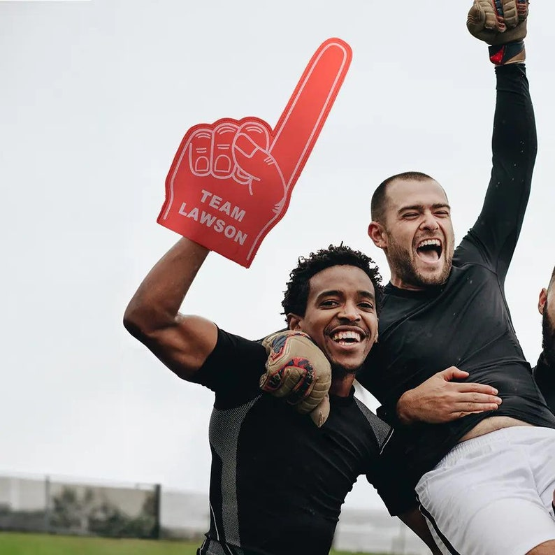 Custom Text Message Game Day Foam Finger with Custom Printed Message TH10 898259