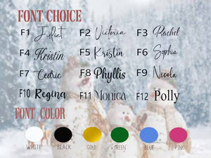 Personalized Name Red Christmas Eve Bag HO82 900444