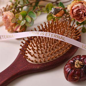 Personalized Flower With Name Engraved Bamboo Comb Gift For Bridal Party, Mom, Birthday Gift LM32 897443