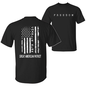 Charlie Kirk Freedom Graphic, A True American Patriot US Flag Shirt TH10 896203