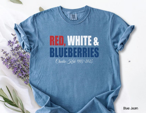 Red White & Blueberries Charlie Kirk 1993-2025 Comfort Shirt TH10 896229
