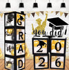 2026 Graduation Party Decoration Black Balloon Boxes with Letters 2026 Grad & So Proud of You and 20 Balloons TH10 898637