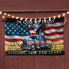 250 Years Rolling American Flag, Truck Driver Christ Gift, 1776-2026 Patriotic Semiquincentennial Decor TH10 169789