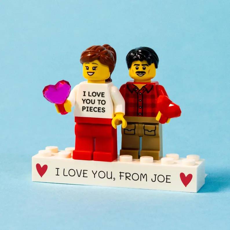 Personalized Couple Minifigure Building Blocks Gifts - Romantic Keepsake For Partners HO82 903372