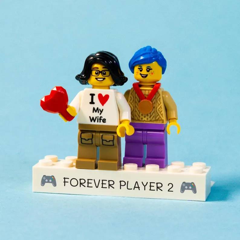 Personalized Couple Minifigure Building Blocks Gifts - Romantic Keepsake For Partners HO82 903372
