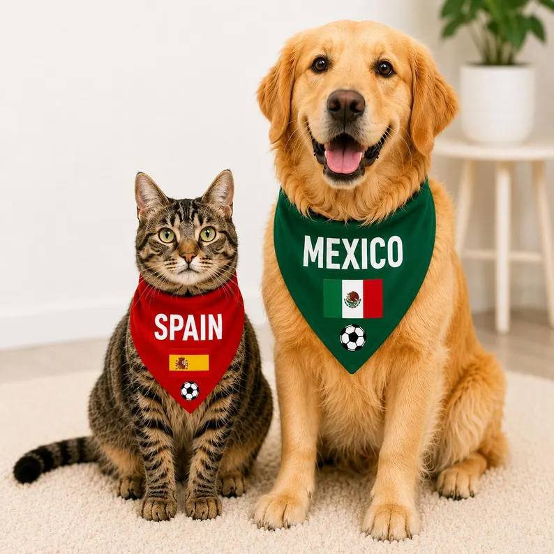 Personalized Dog & Cat Soccer Bandana HO82 902952