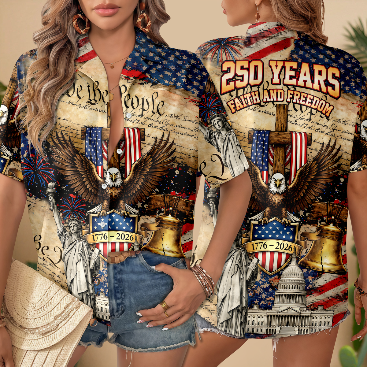 We The People 250 Years Faith and Freedom Hawaiian Shirt CH07 910448