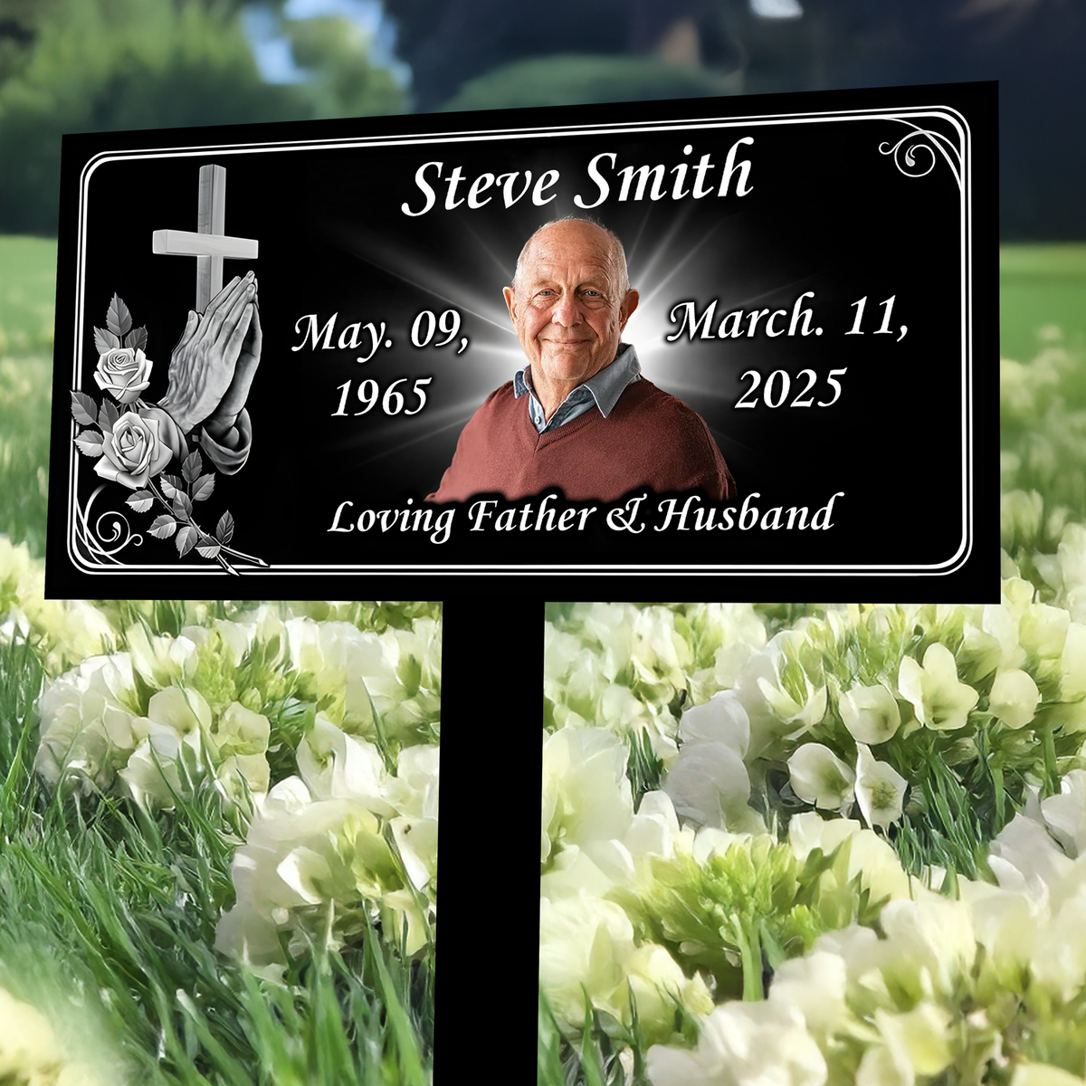 Custom Photo Sympathy Memorial Garden Stake CH07 910740