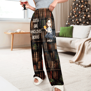 Personalized Just A Girl Who Loves Book Sweatpants TH10 896245