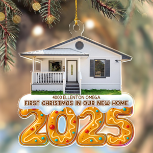 Custom Photo First Christmas In Our New House Acrylic Ornament TH10 896527