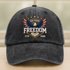 250 Years of Freedom America  1776–2026 Anniversary Washed Denim Baseball Cap HA75 898690