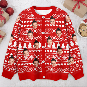 Custom Family Photo Christmas Ugly Cardigan TH10 896581