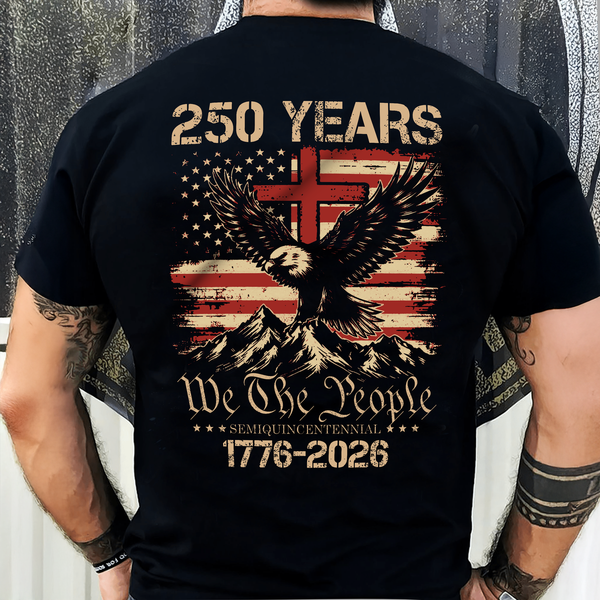 250 Years We The People Patriot Backside Shirt HA75 920164