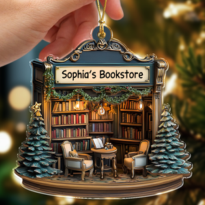 Personalized Your Bookstore Christmas Acrylic Ornament TH10 896605