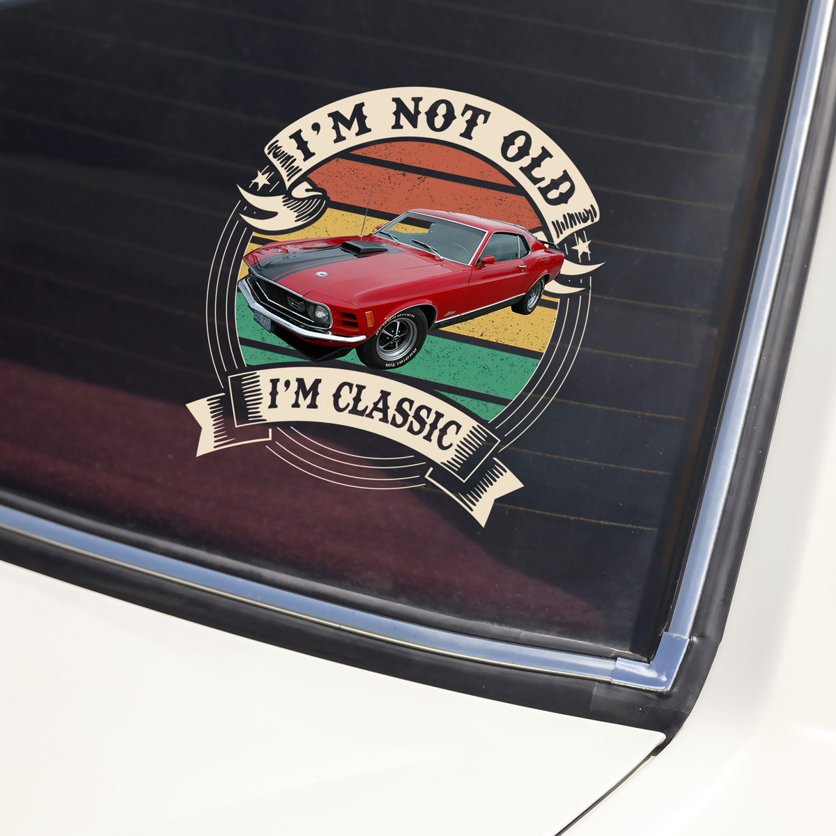 This Is How I Roll - Custom Car Photo Route 66 Vintage Car Window Decal Sticker CH07 899990