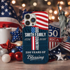 Custom Family Name Patriotic American, 250 Years of Blessing God Phone Case LM32 899021