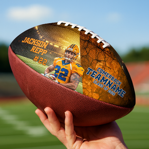 Custom Photo Football Player - Personalized Football Ball Gift For Sports Lover CH07 899892