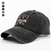 250 Years of Freedom America  1776–2026 Anniversary Washed Denim Baseball Cap HA75 898690
