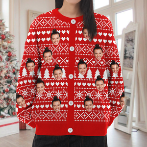 Custom Family Photo Christmas Ugly Cardigan TH10 896581