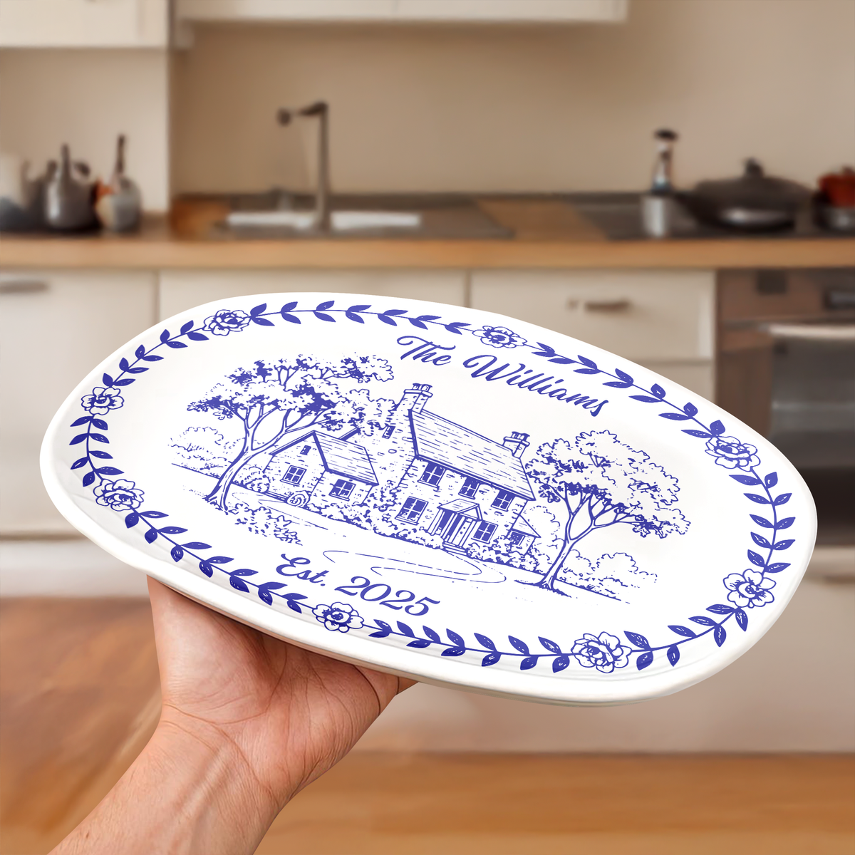 Personalized Custom Family Name Platter TH10 896825