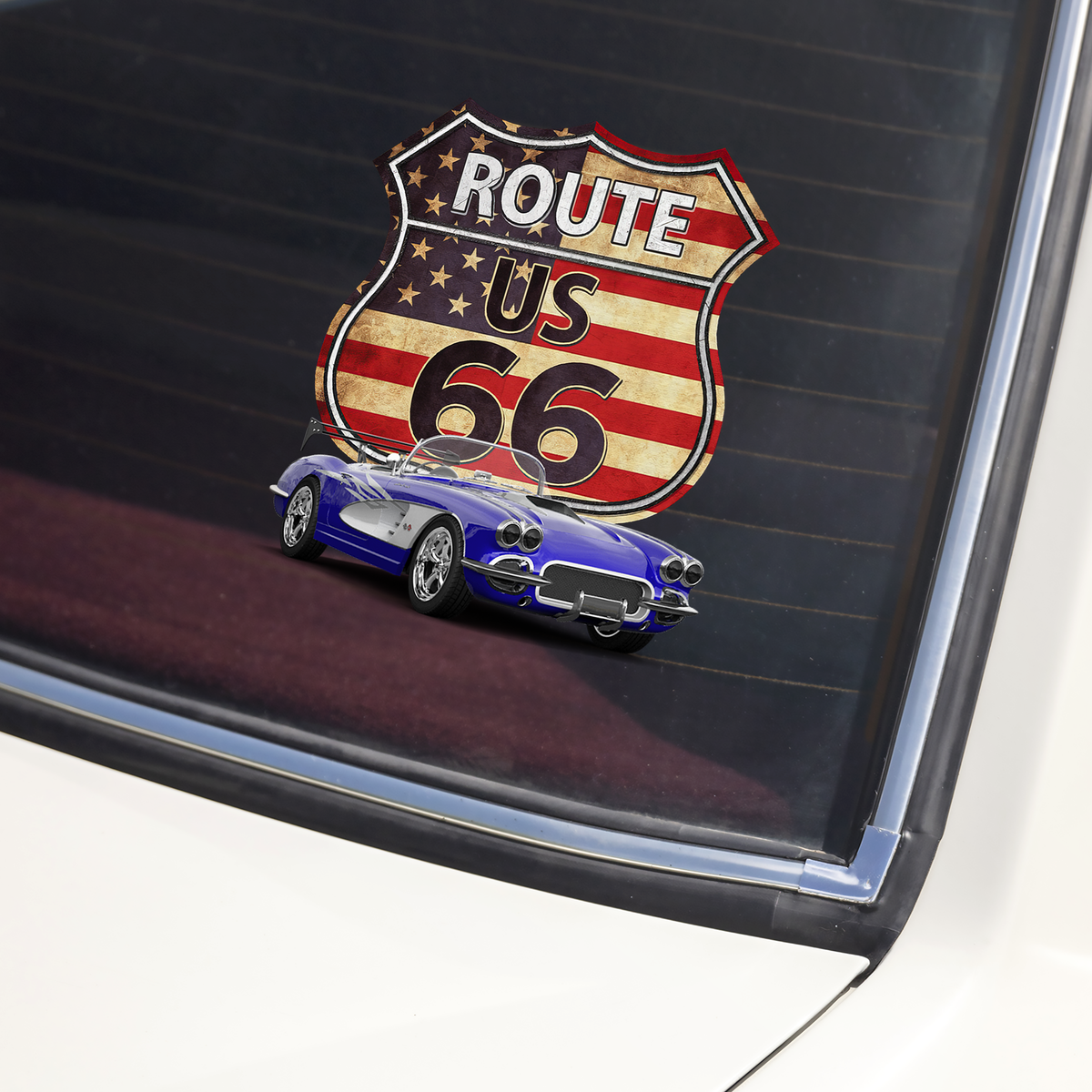Custom Photo Route US 66 Car Window Decal Sticker CH07 899992