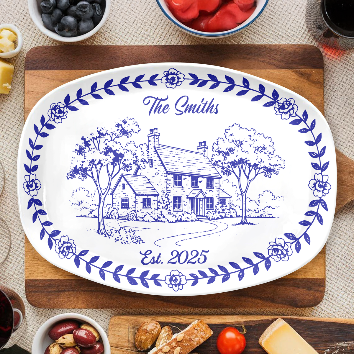 Personalized Custom Family Name Platter TH10 896825