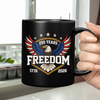 250 Years of Freedom America 1776–2026 Anniversary Black Mug HA75 898806