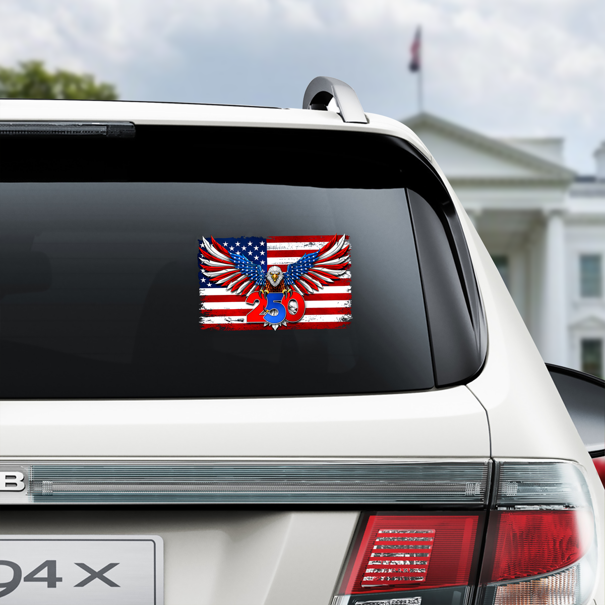 America 250th Anniversary United States Semiquincentennial 1776-2026 Patriotic Eagle Car Window Decal Sticker HO82 901080