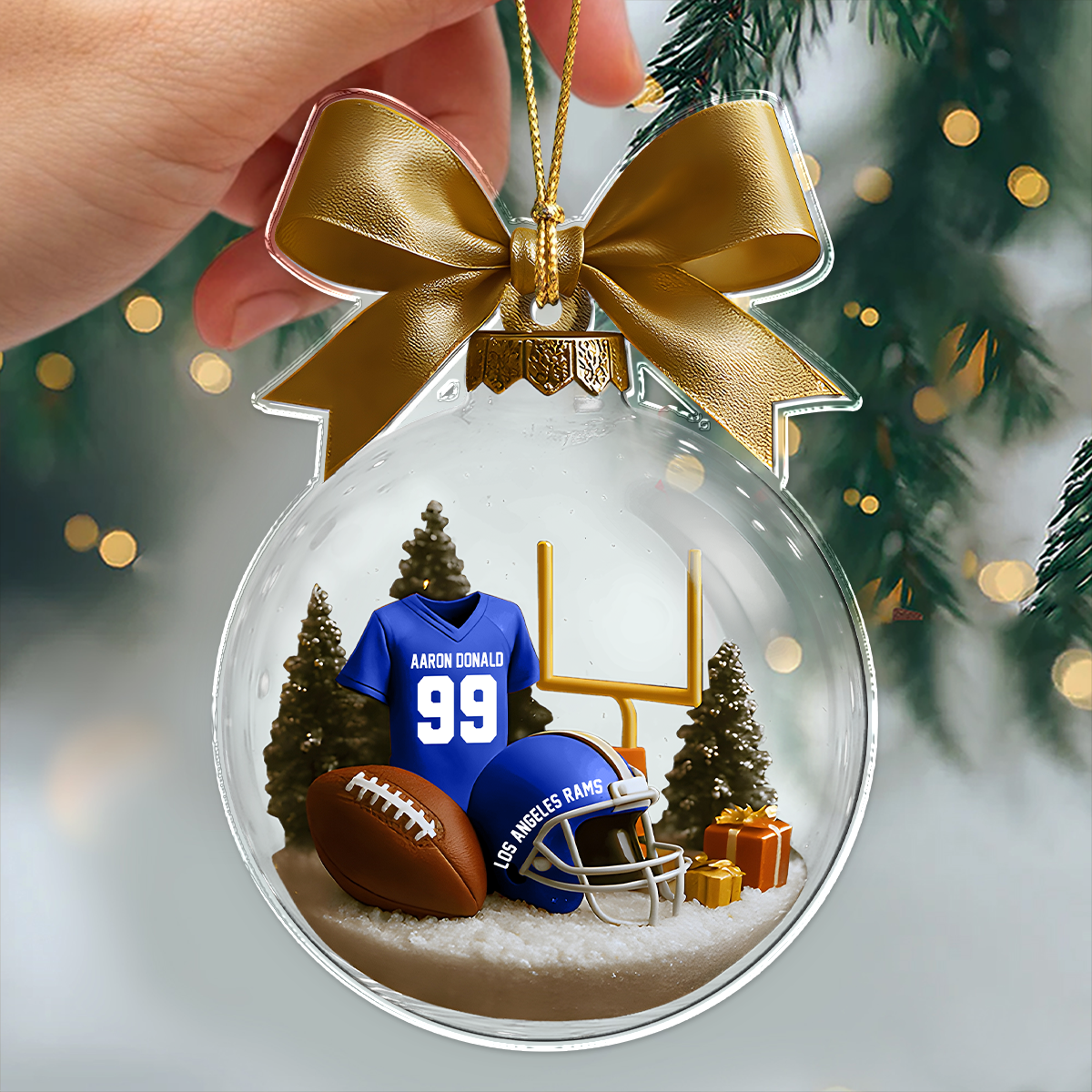 Personalized Football Transparent Acrylic Ornament Gift For Football Lovers CH07 899468
